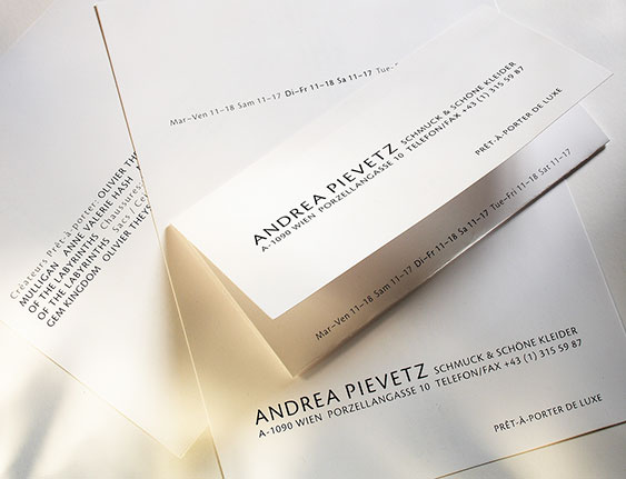 corporate design für Andrea Pievetz von Brigitta Bernart-Skarek