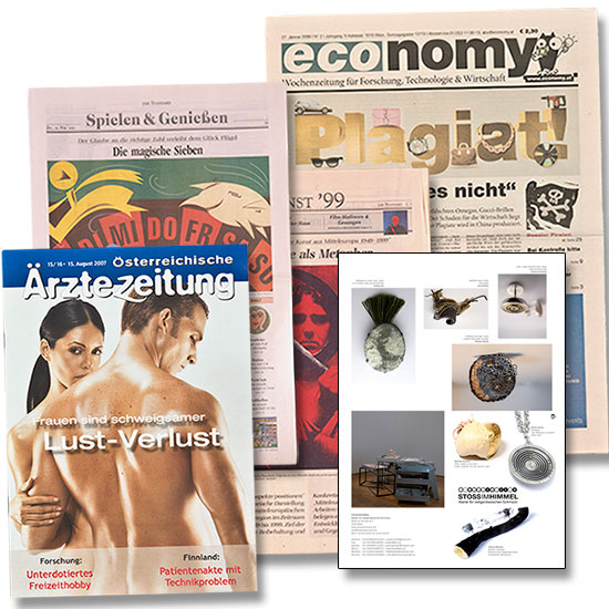 editorial design für der Standard economy Österreichische Ärztezeitung von Brigitta Bernart-Skarek