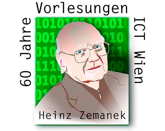 Illustration Portraet Heinz Zemanek von Brigitta Bernart-Skarek