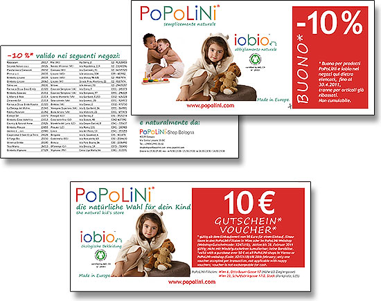 Brigitta Bernart-Skarek Graphikdesignerin Corporatedesign corporate design BMK PoPoLiNi Gutschein Gestaltung Voucher Layout