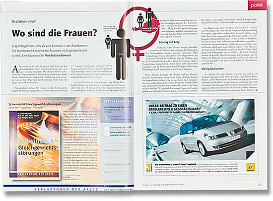 Brigitta Bernart-Skarek Graphikdesignerin Editorialdesign editorial design Österreichische Ärztezeitung Verlagshaus der Ärzte herausgegeben von der österreichische Ärztekammer