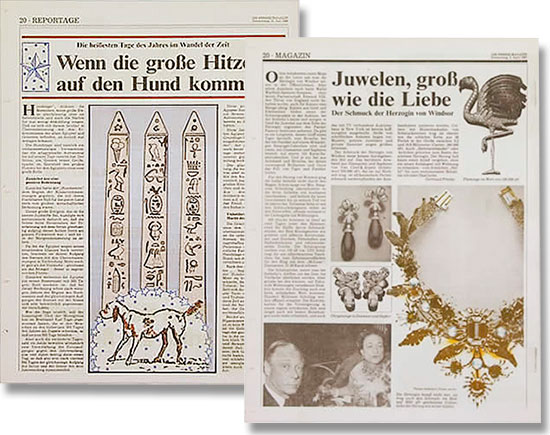 Brigitta Bernart-Skarek Graphikdesignerin Editorialdesign editorial design für die Tageszeitung die Presse Magazin Layout und  Illustration